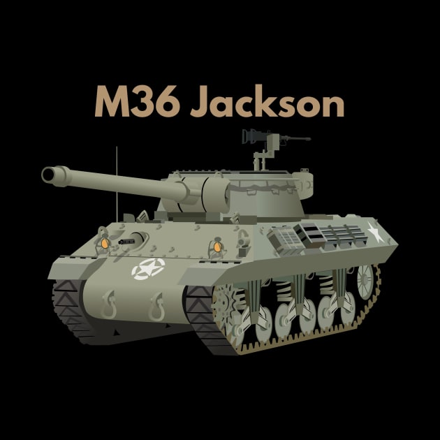 M36 Jackson American WW2 Tank Destroyer by NorseTech