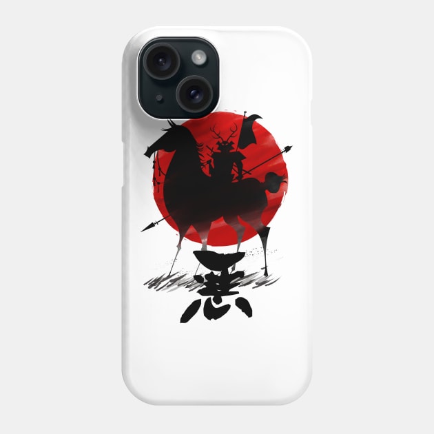 Evil Shadow Warrior Phone Case by demonigote