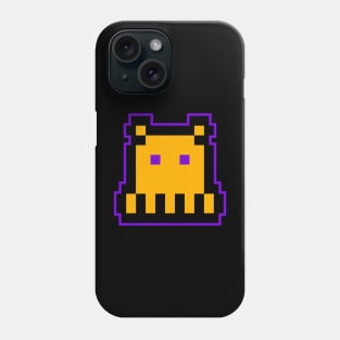 Yellow Cute Alien Gaming 8 Bit Phone Case