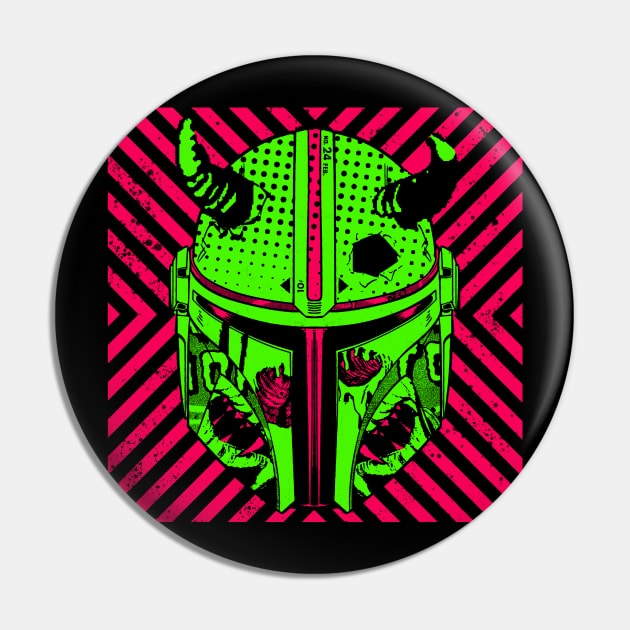 Pop Art Bounty Hunter Pin by Lithium Ryan Battery