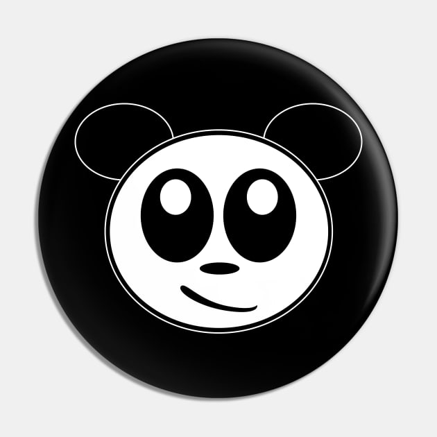 Cool Panda Bear Pin by rayraynoire