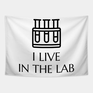 I Live in the Lab Tapestry