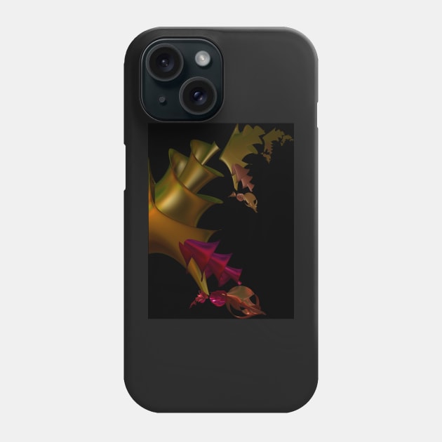 Metal Lily Fractal Phone Case by sciencenotes