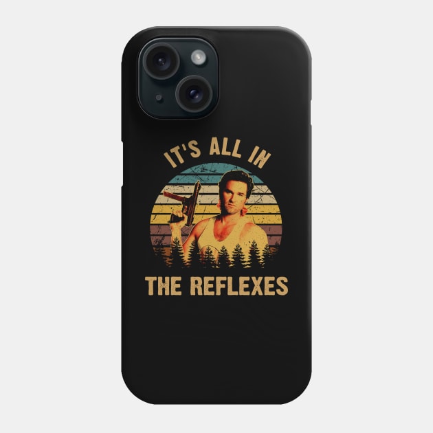 Jack Burton's Mission Battling Dark Forces in Little China Phone Case by Skateboarding Flaming Skeleton