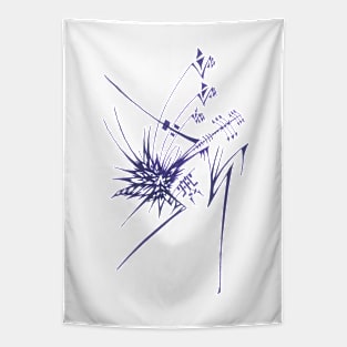 139 Unique Purple White Colorful Abstract Tapestry