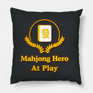 MAHJONG HERO AT PLAY_mahjong tiles Pillow