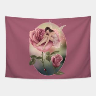 Rose Flower Fairy Tapestry
