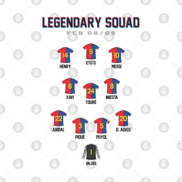 FC Barcelona Legendary 08/09 Line up by dhaniboi