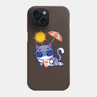 hold on i see a cat vintage cat mom kitten funny cat Phone Case