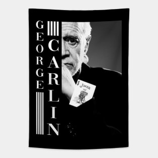 George Carlin Black And White Tapestry