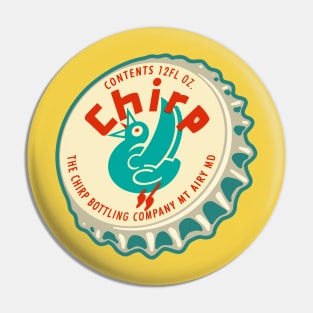 Vintage Chirp Soda Bottlecap Pin