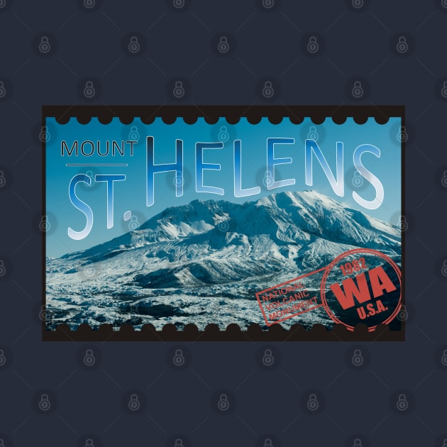 St Helens Stamp by Northofthepines