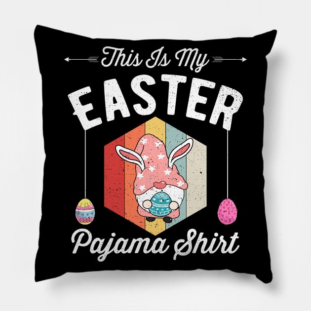 This Is My Easter Pajama Shirt Funny Easter Day Pillow by kevenwal