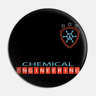 Chemical engineer logo chemistry engineering text Pin