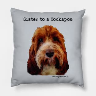 Cockapoo Dog Sister Pillow