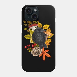Autumn raven Phone Case