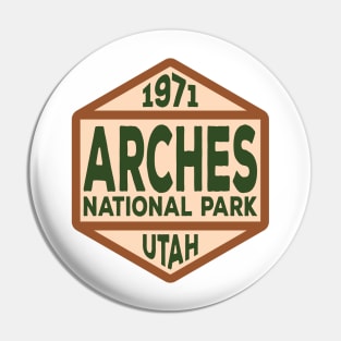 Arches National Park badge Pin