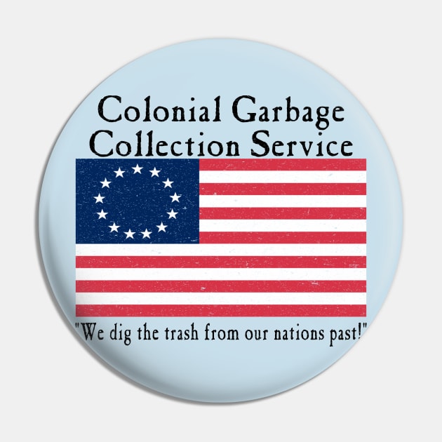 Colonial Garbage Collection Service Pin by DTECTN