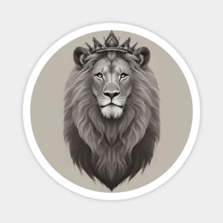 Regal Lion with Crown no.1 Magnet