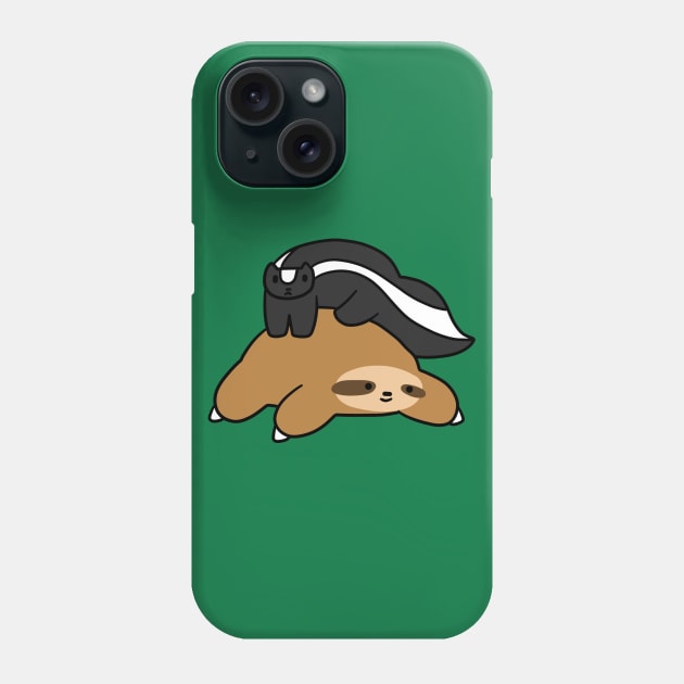 Sloth and Skunk Phone Case by saradaboru