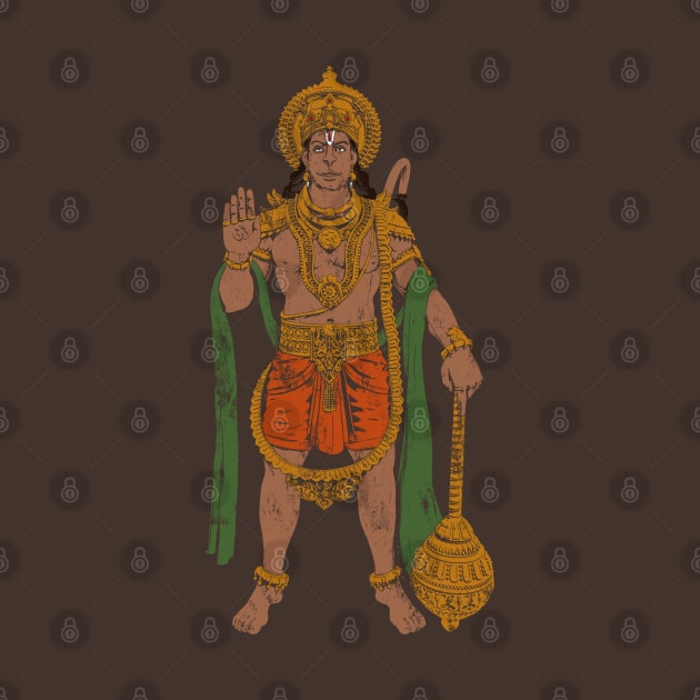 Hanuman : Devotee of Lord Ram by swarna artz