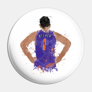 Devin Booker Paint Splatter Art Pin