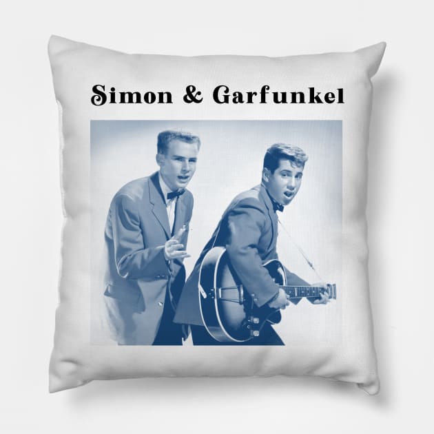 Simon and Garfunkel Pillow by MucisianArt