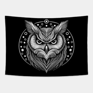 Owl Sketch Tapestry