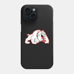 Wilson Bulldogs Logo (Red Outline) Phone Case