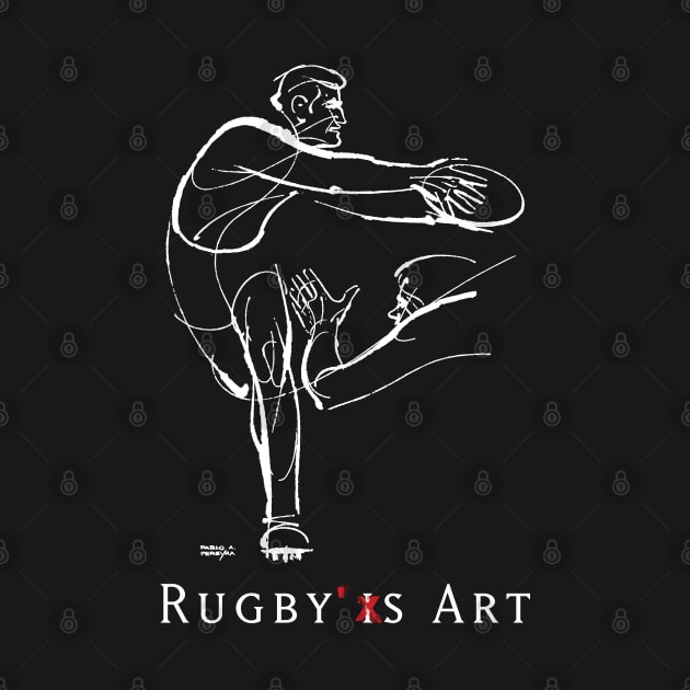 Rugby Pass White by PPereyra by Pablo Pereyra Art