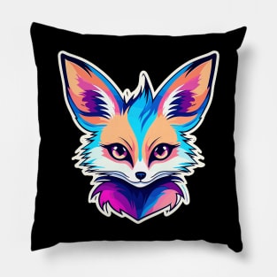 Fennec Fox Illustration Pillow