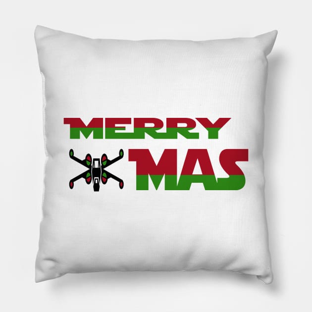 Merry X(wing)Mas Pillow by magicmirror