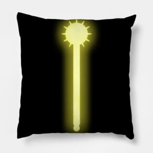 Spiritual Weapon (Yellow Morningstar) Pillow