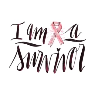 Pink Ribbon Breast Cancer Survivor T-Shirt - Fight T-Shirt