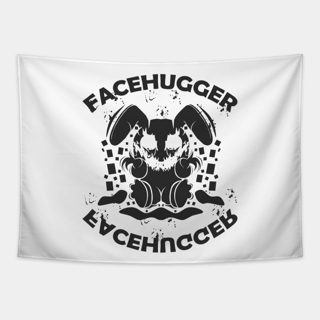 Inkart vector#5 - FACE HUGGER Tapestry by pasifpik