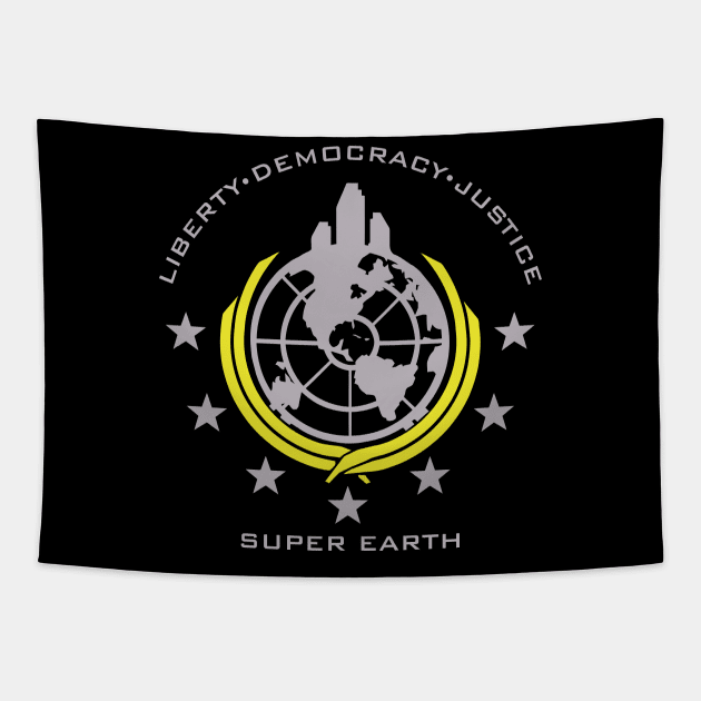 Super Earth helldivers Tapestry by jorgejebraws