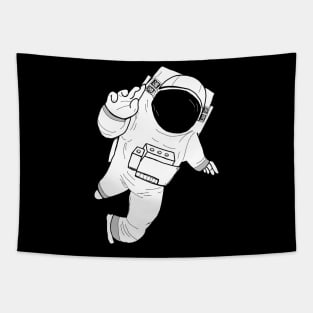 Hand drawn Astronaut Tapestry