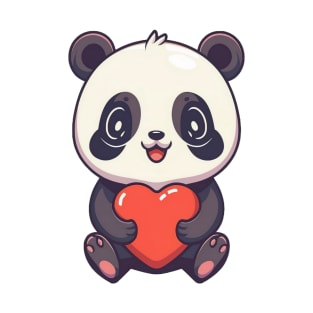 Loving cute anime panda T-Shirt