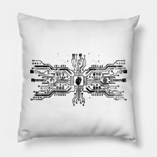 Circuit board with heart Pillow