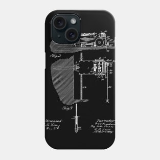 coal mining machine Vintage Patent Drawing Phone Case