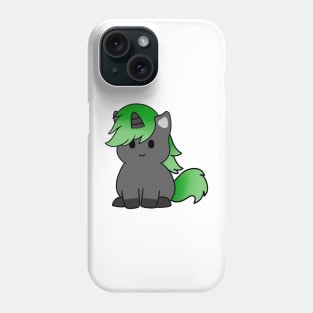 Green Black Unicorn Phone Case