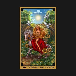 The Goddess Rhiannon The Sun Tarot Card T-Shirt