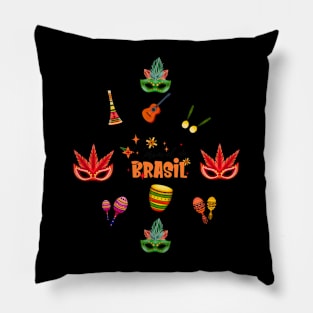 Brazil Carnaval Pillow