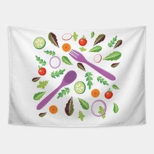 Utensil Salad Tapestry