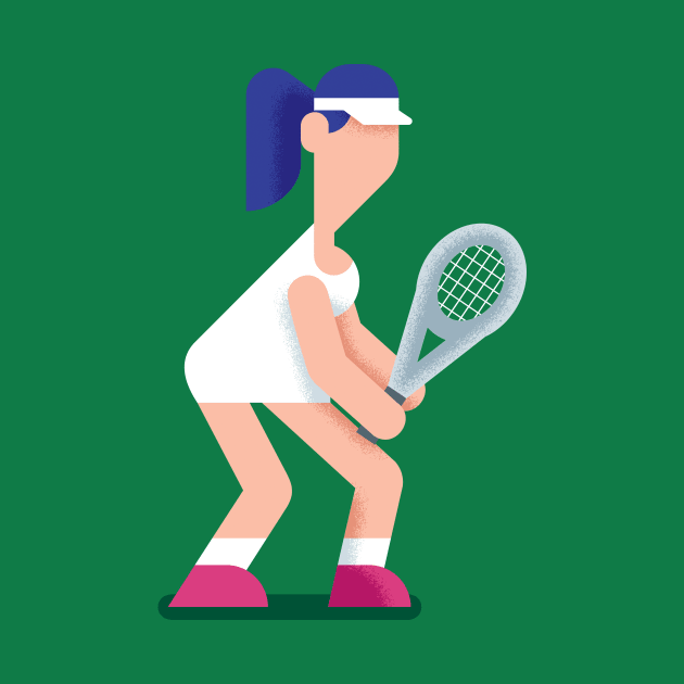 Tennis Girl by Malchev