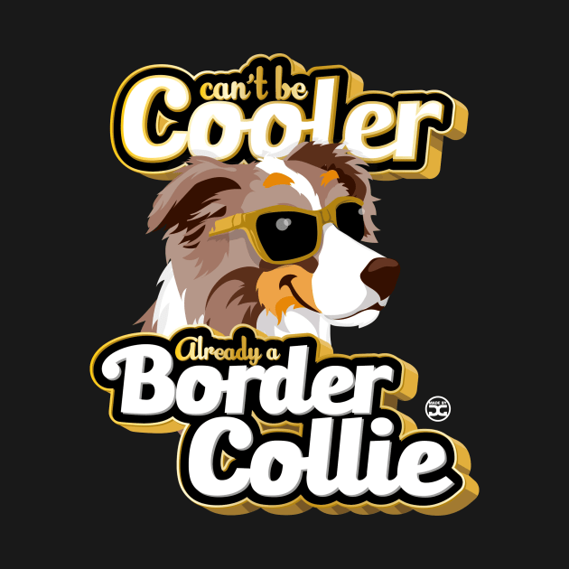 Can't Be Cooler - BC Brown Merle Tricolor by DoggyGraphics