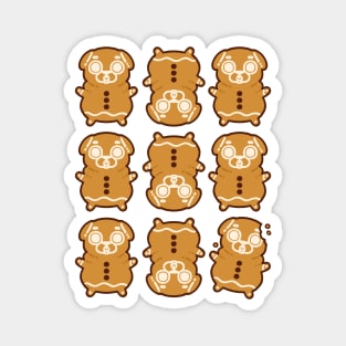 Gingerbread Puglie Magnet