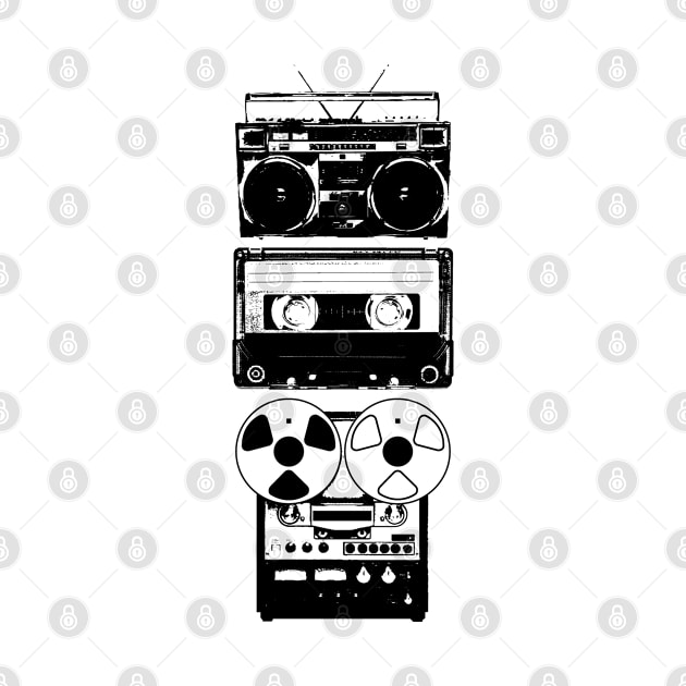 Audio Cassette Musicassette 80s Cassette Tape by SHB-art