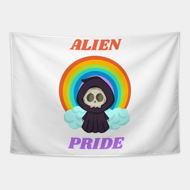 Alien Pride Tapestry by JiggyChimp