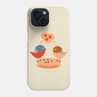 Two birds couple in Valentines Day Phone Case